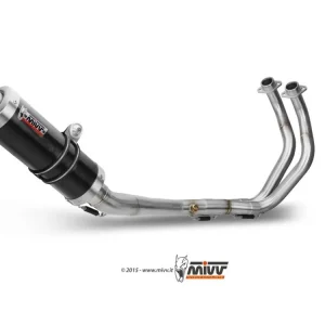 Quantità Limitata SCARICO COMPLETO 2X1 MIVV GP ACCIAIO NERO YAMAHA MT-07 / FZ-07 2014-2024-