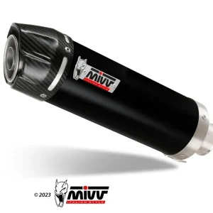 IMPIANTO COMPLETO MIVV GP INOX NERO COPPA CARBONIO VOGE BRIVIDO 125 R 2023-2024- Prezzo Di Fabbrica