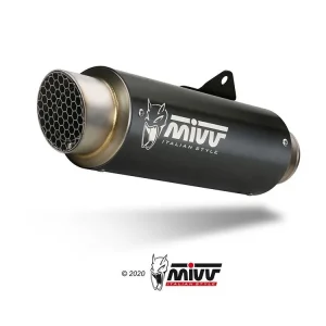 TERMINALE MIVV GP PRO RACING INOX NERO MOTO GUZZI STELVIO 2024-2025- Promozione Esclusiva