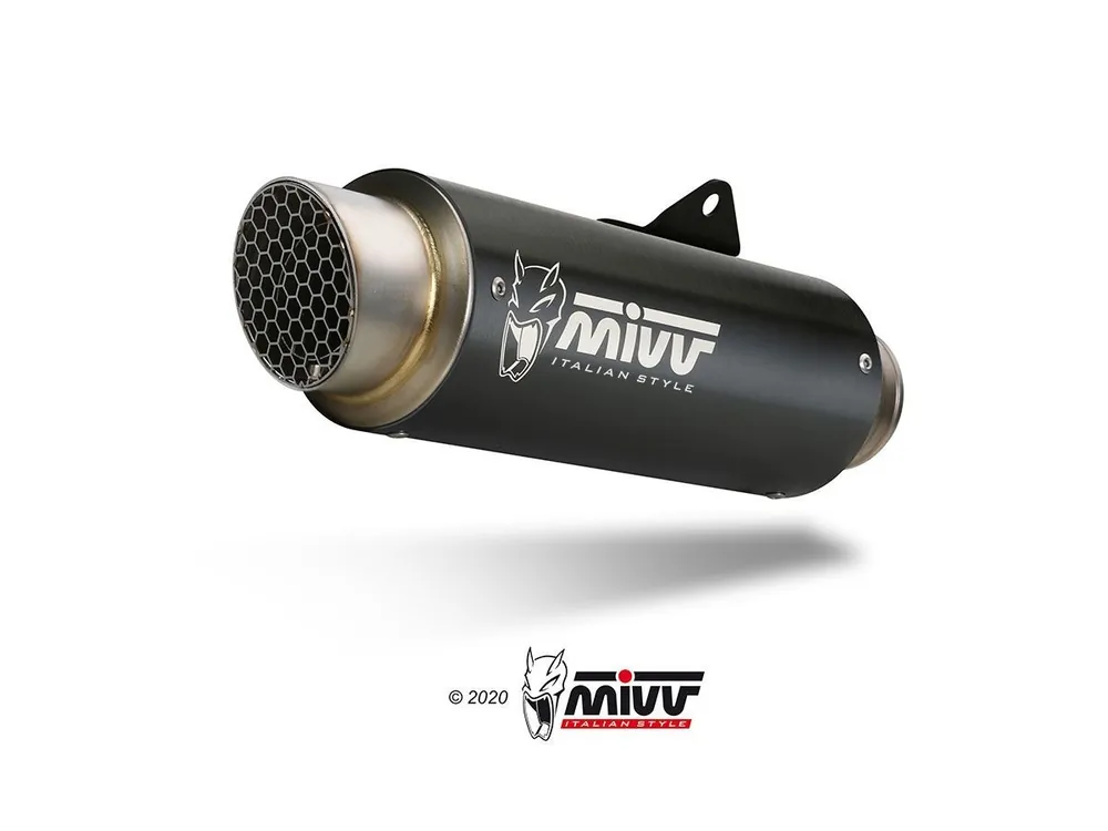 TERMINALE MIVV GP PRO RACING INOX NERO MOTO GUZZI STELVIO 2024-2025- Promozione Esclusiva