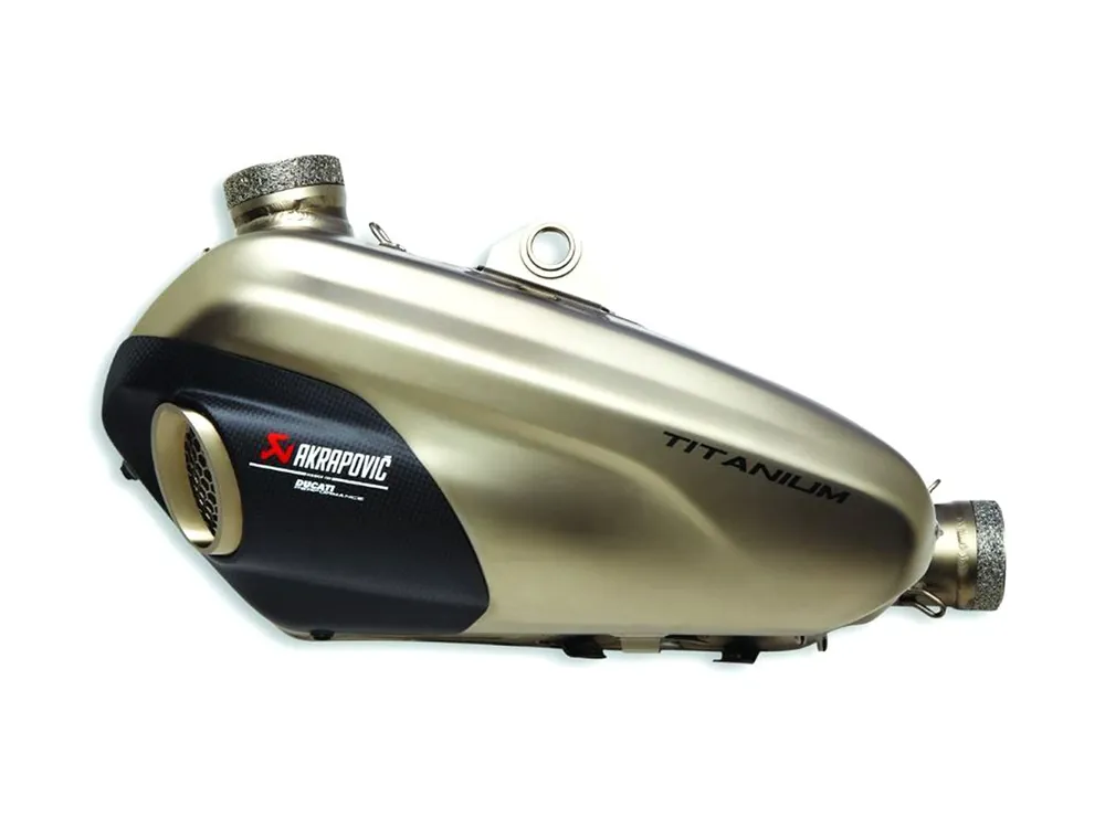 Prezzo Scontato TERMINALE DOPPIO TITANIO AKRAPOVIC DUCATI PERFORMANCE EURO 5 DUCATI STREETFIGHTER V4 / S / SP 2021-2022-