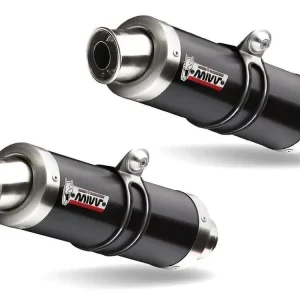 Promozione Esclusiva COPPIA TERMINALI GP BLACK INOX NERO MIVV KAWASAKI NINJA ZX-10R / RR / SE 2006-2007-