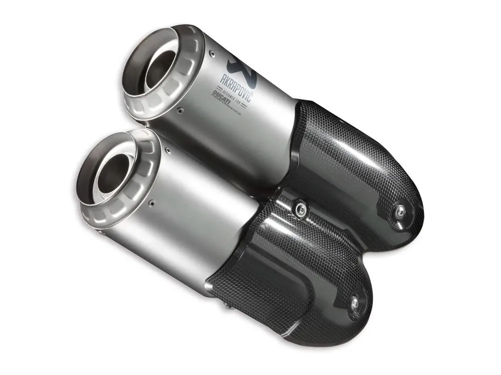 Offerta Limitata COPPIA SILENZIATORI TITANIO AKRAPOVIC DUCATI PANIGALE SUPERSPORT / S 17-20 UFFICIALE DUCATI-