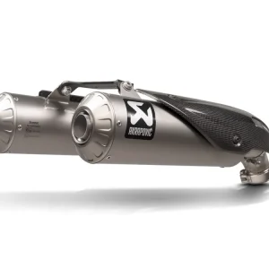 COPPIA TERMINALI TITANIO AKRAPOVIC DUCATI SCRAMBLER 1100 2021-2024 OMOLOGATI- Nuova Collezione