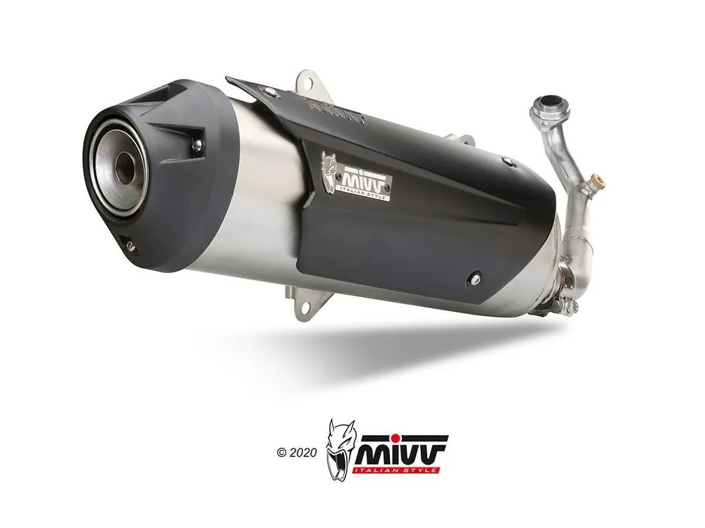 Promozione Esclusiva C.GL.0009.K TERMINALE MIVV URBAN INOX PIAGGIO X-EVO 400 2007-2013-