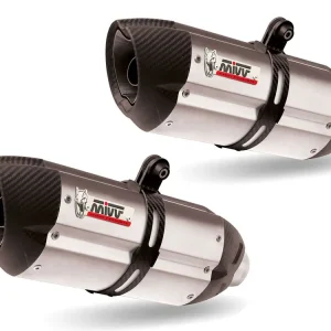 TERMINALI MIVV SUONO INOX-CARBONIO APRILIA RSV 1000 2004-2008- Esclusivo