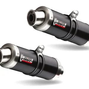 TERMINALI MIVV GP ACCIAIO NERO KAWASAKI Z 1000 2007-2009- Novità