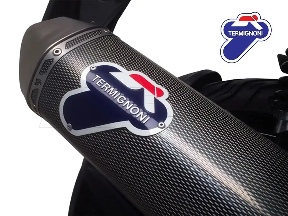 TERMINALE TERMIGNONI INOX CARBON LOOK DERBY RAMBLA 125 2009-2014 OMOLOGATO- Quantità Limitata