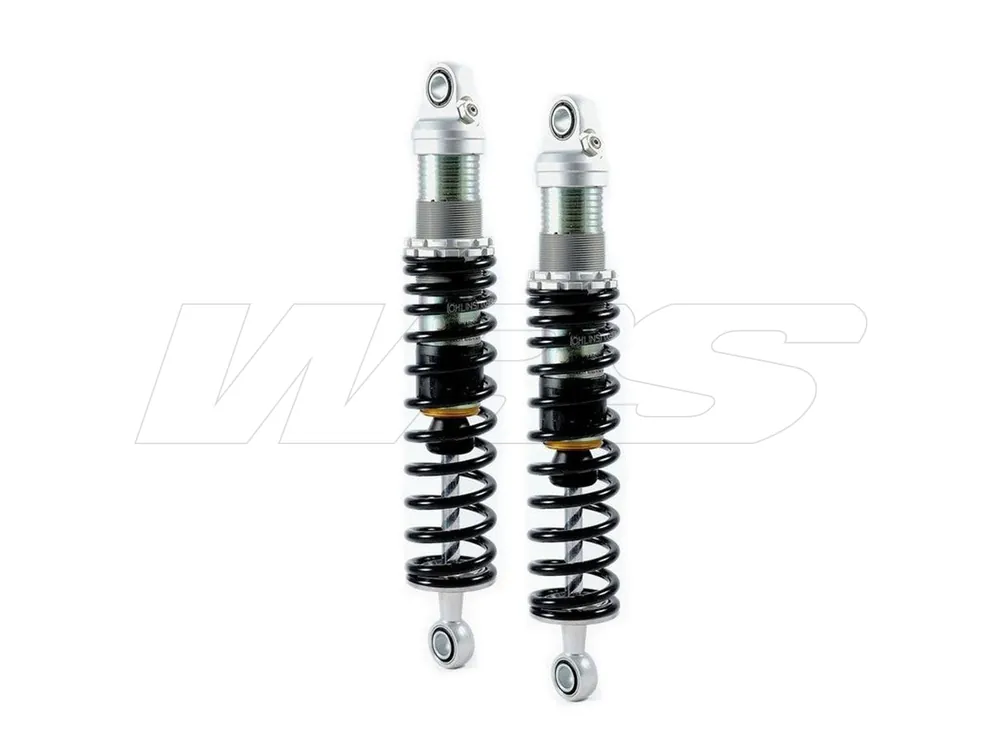 Prezzo Basso COPPIA AMMORTIZZATORI NERI OHLINS S36E HARLEY DAVIDSON LOW RIDER 1991-2017 340MM-