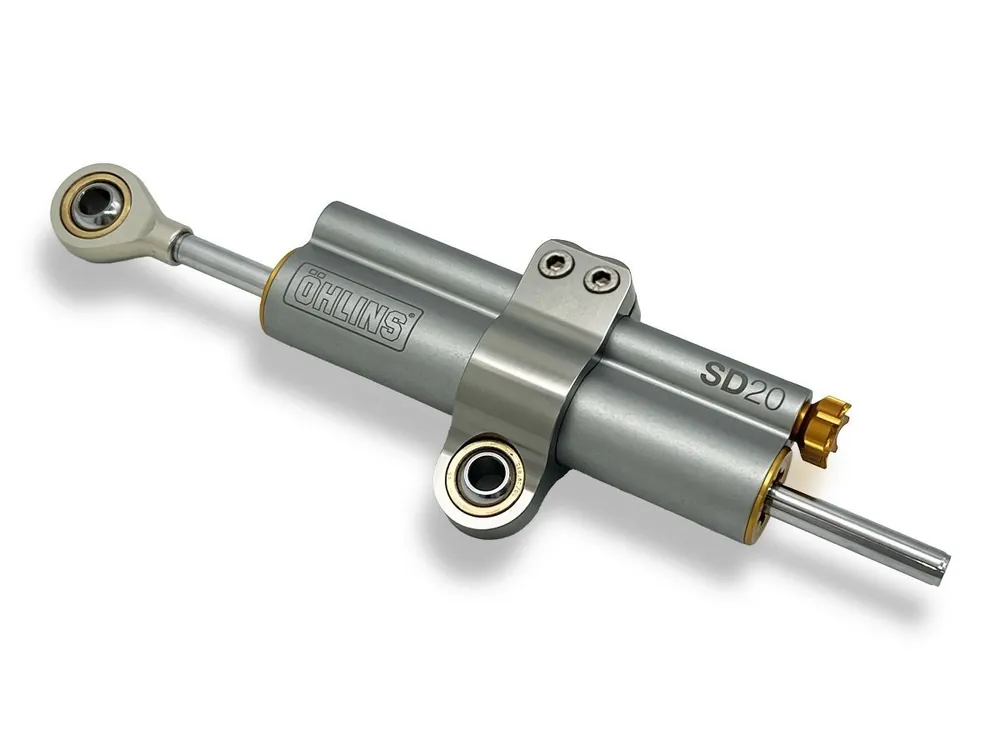 Promozione Esclusiva KIT AMMORTIZZATORE DI STERZO LINEARE OHLINS CORSA 90MM UNIVERSALE-