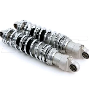 Spedizione Espresso COPPIA AMMORTIZZATORI CROMATI OHLINS S36E HARLEY DAVIDSON STREET GLIDE FINO 2008 296MM-