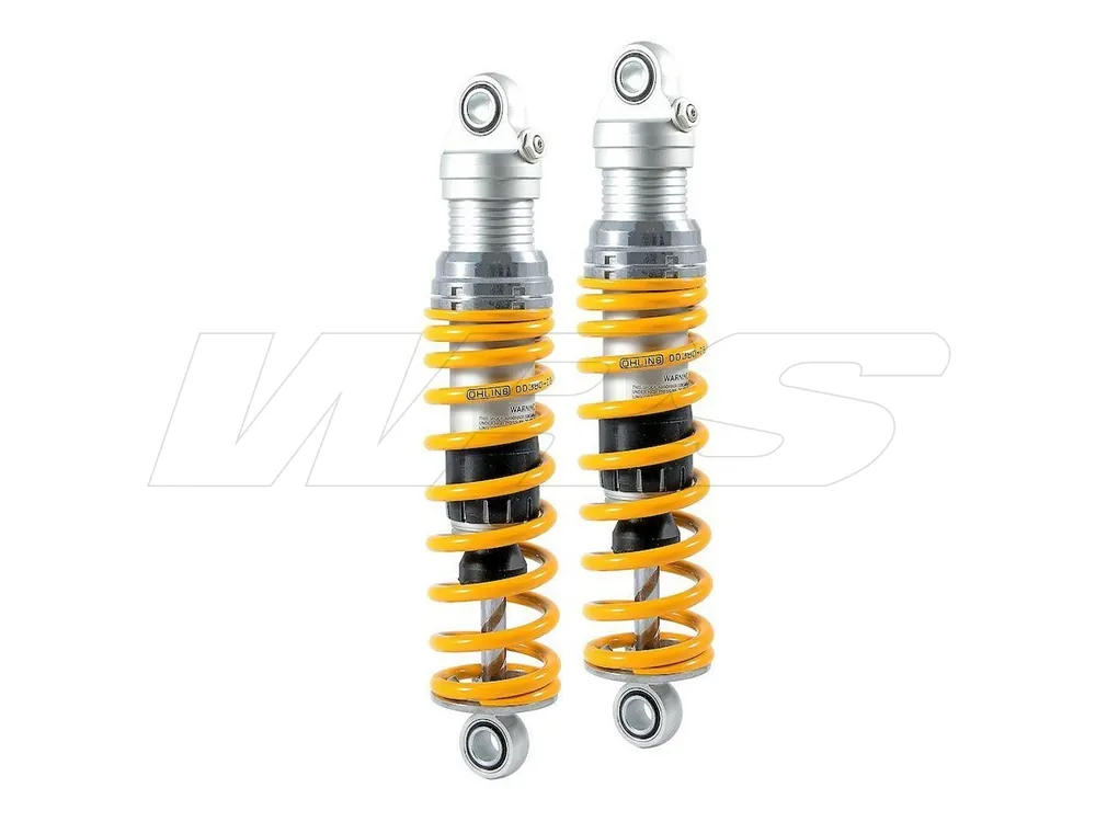 COPPIA AMMORTIZZATORI GIALLI OHLINS S36E HARLEY DAVIDSON STREET GLIDE FINO 2008 296MM- Ordina Subito