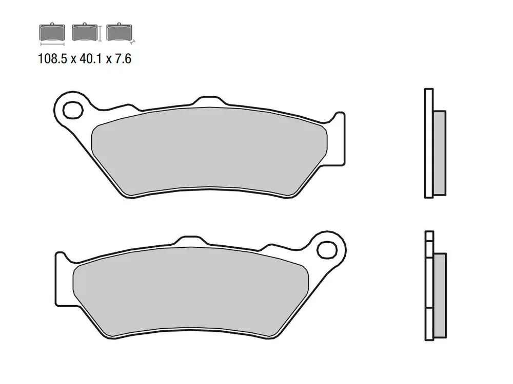 Popolare SET PASTIGLIE FRENO POSTERIORE BREMBO BMW R 1250 RT 2019-2023-