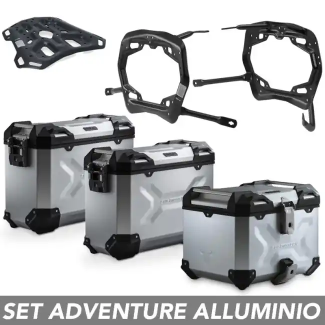 Popolare Kit valigie SW-Motech Trax Adv alluminio per Honda NC 750X dal 2021-