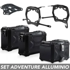 Kit valigie SW-Motech Trax Adv alluminio nero per Royal Enfield New Himalayan 450 dal 2024- Soddisfatti O Rimborsati