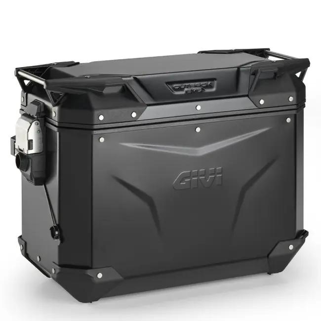 Valigia laterale Givi Trekker Outback Evo Smart in alluminio 44 litri Nero-Destro Pagamento Sicuro