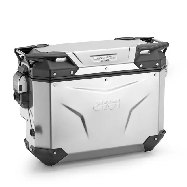 Prezzo Ridotto Valigia laterale Dx Givi Trekker Outback Evo Smart in alluminio 33 litri scantonata neutro-