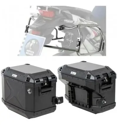 Più Venduto Set completo telai laterali e valige Hepco & Becker Cutout per BMW R1250GS Adventure-