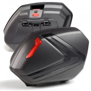 Valigie laterali Givi V37NN Monokey Side nere, catadiottri rossi- Offerta Lampo