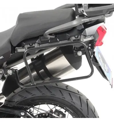 Nuovo Arrivo Coppia telai laterali neri Hepco & Becker Lock It per Triumph Tiger Explorer 1200 dal 2016-