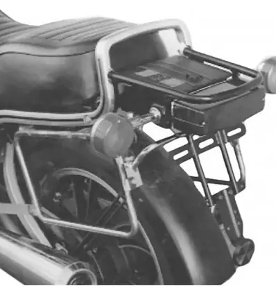 Promozione Esclusiva Portapacchi e telai laterali Hepco & Becker neri per Yamaha TR1 1981-