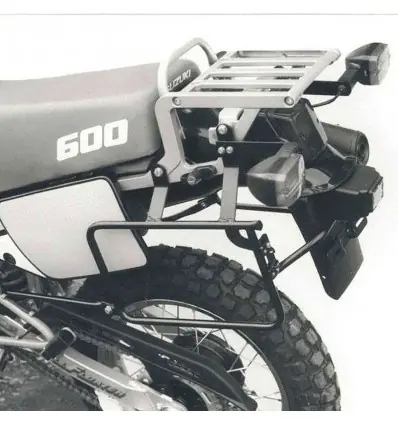 Telai laterali neri Hepco & Becker per Suzuki DR 600 R/S/Dakar 86-89- Soddisfatti O Rimborsati