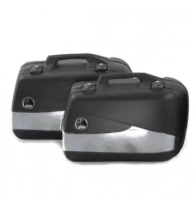 Valigie laterali Hepco & Becker Junior 30 litri Flash silver- Compra Oggi Stesso