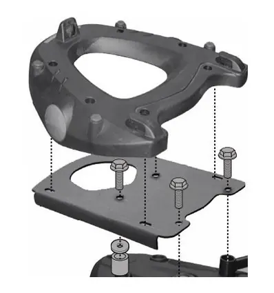 Nuovo Arrivo Portapacchi Givi Monokey per BMW F650 GS, F700 GS, F800 GS Adventure-