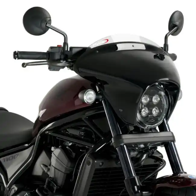 Esclusivo Cupolino Puig Batwing SML Sport per Honda CMX 1100 Rebel dal 2021 trasparente-