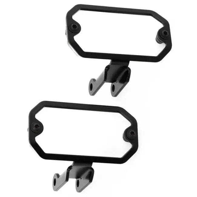 Professionale Protezioni Wunderlich per faretti led Microflooter 3.0 su moto BMW-