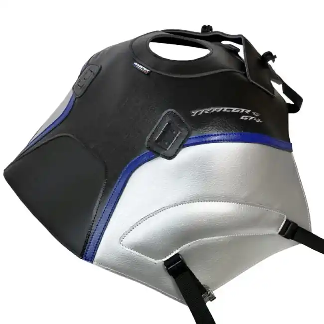 Bestseller Copriserbatoio Bagster per Yamaha Tracer GT+ dal 2021 in similpelle nero, blu e argento-