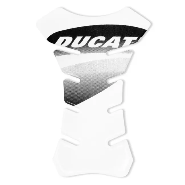 Protezione serbatoio lunga Ducati trasparente con logo nero- Offerta Lampo