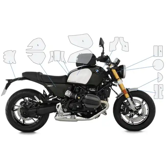 Offerta Speciale Set completo pellicole protettive Wunderlich per BMW R12S e R12 NineT-