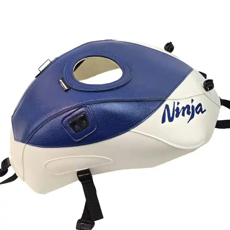 Copriserbatoio Bagster per Kawasaki ZX-6R dal 2020 in similpelle bianco e blu- Compra Adesso