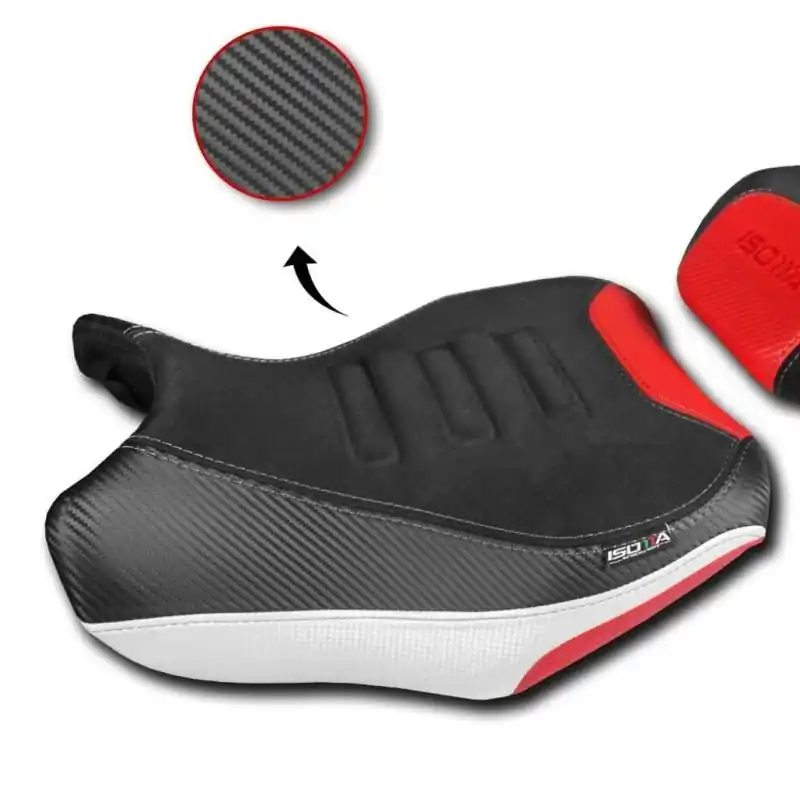 Popolare Sella pilota Isotta per Benelli TRK 702 nera e rossa-