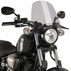 Cupolino Puig Touring per Yamaha XV 950/R dal 2014 fumè chiaro- Offerta Lampo
