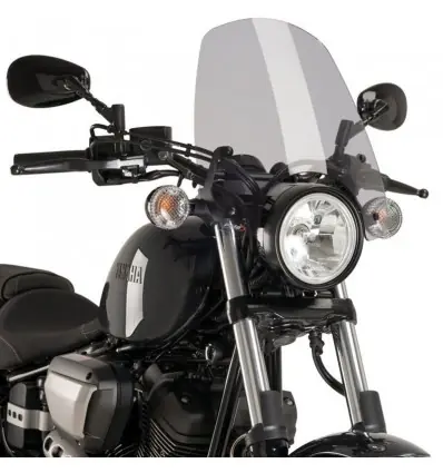 Cupolino Puig Touring per Yamaha XV 950/R dal 2014 fumè chiaro- Offerta Lampo