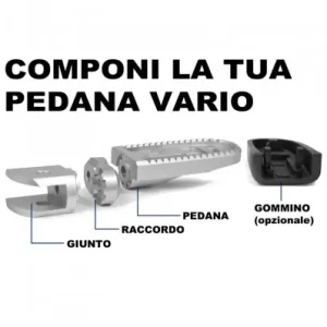Ultime Pezzi Giunto Wunderlich per pedane Vario su BMW S1000 R e S1000 RR-Argento