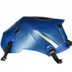 Copriserbatoio Bagster per Suzuki GSR 750 11-16 in similpelle blu, bianco e giallo fluo- Di Tendenza
