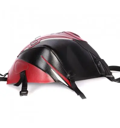 Copriserbatoio Bagster per Kawasaki Z800 in similpelle nero, rosso e bianco- Saldi