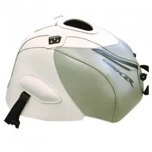 Scelto Dai Clienti Copriserbatoio Bagster per Suzuki GSX-R 1000 07-08 in similpelle bianco e grigio-