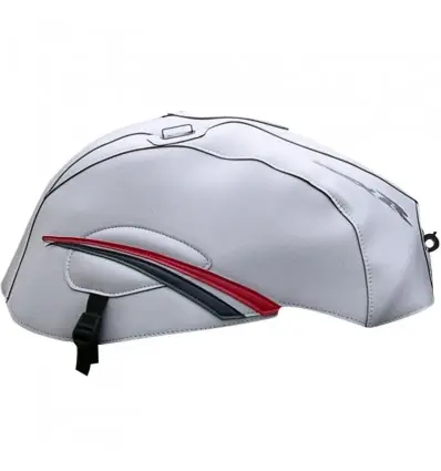Copriserbatoio Bagster per Suzuki GSX-R 1000 07-08 in similpelle grigio, rosso e antracite- Prezzo Di Fabbrica