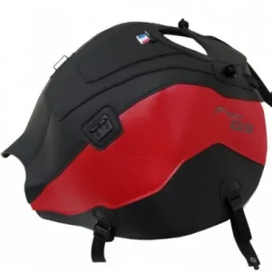 Copriserbatoio Bagster per BMW F850GS in similpelle nero opaco e rosso- Professionale