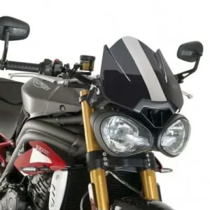 Promozione Cupolino Puig Naked per Triumph Speed e Street Triple fume chiaro-