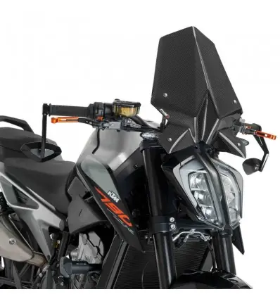 Promozione Cupolino Puig Naked carbon look per KTM 790 Duke e 890 Duke R-