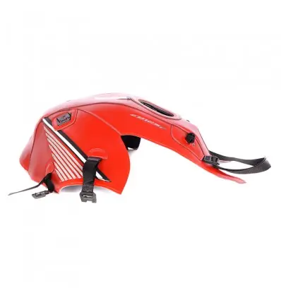 Offerta Del Giorno Copriserbatoio Bagster in similpelle rosso nero e bianco per Honda CB 125 F dal 2015-