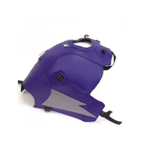 Copriserbatoio Bagster per Kawasaki KLE 500 in similpelle viola scuro e acciaio- Nuova Collezione