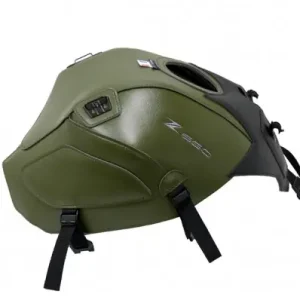 Copriserbatoio Bagster per Kawasaki Z650 verde militare e nero opaco- Professionale