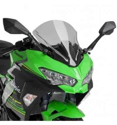 Offerta Limitata Cupolino Puig Racing per Kawasaki Ninja 400 dal 2018 fume chiaro-