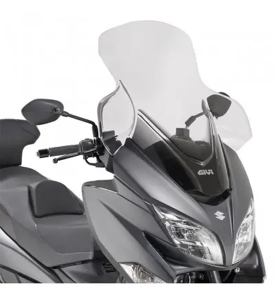 Novità Parabrezza trasparente Givi per Suzuki Burgman 400 dal 2017-